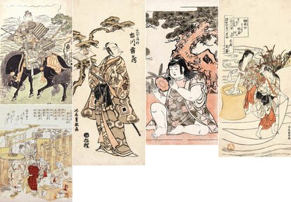 Kitao Shigemasa Ukiyo-e Woodblock Prints [5 Images]