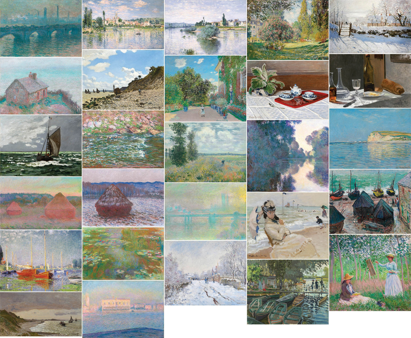 Claude Monet Impressionist Paintings Set 3 [27 Images]