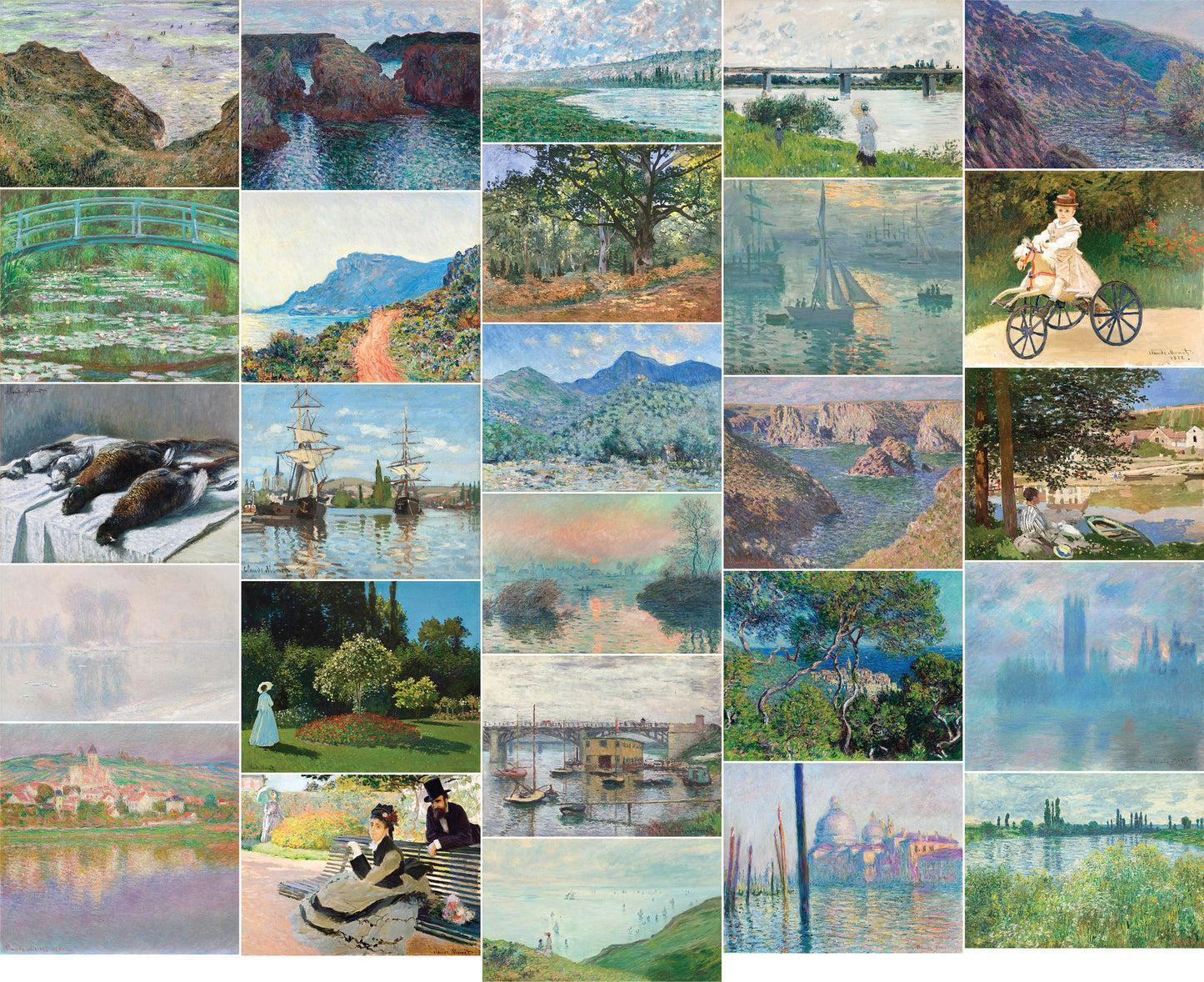 Claude Monet Impressionist Paintings Set 7 [26 Images]