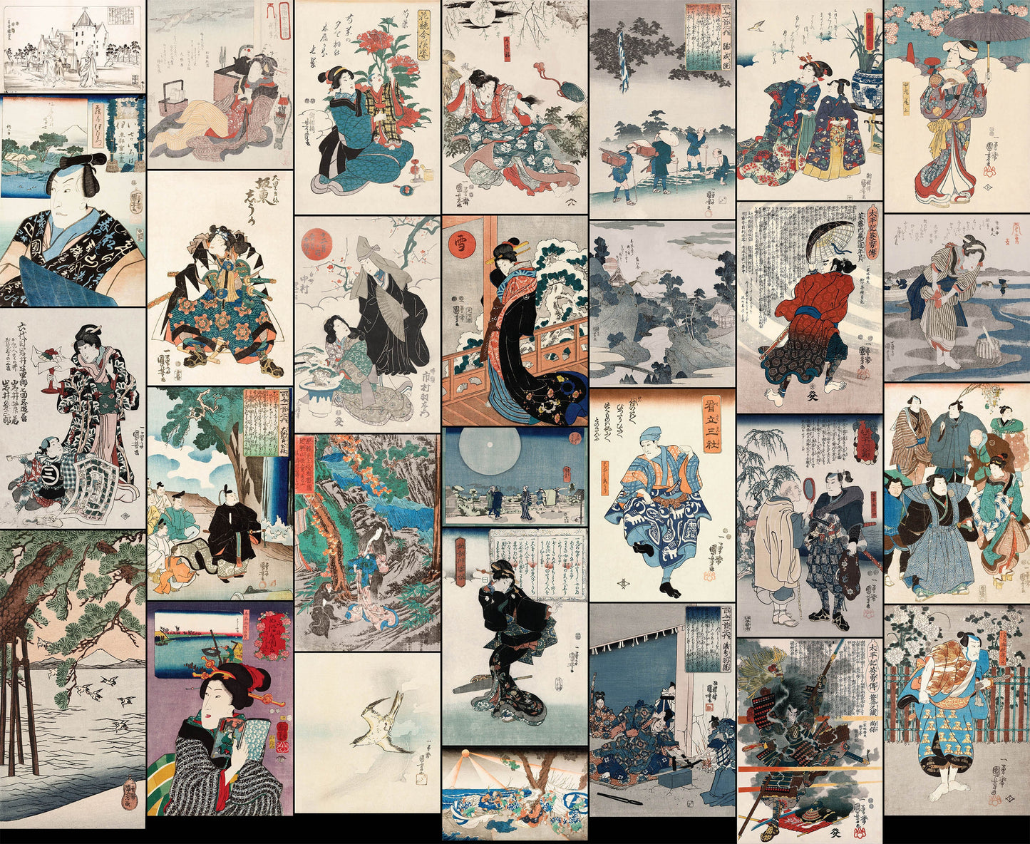 Utagawa Kuniyoshi Ukiyo-e Woodblock Prints Set 3 [29 Images]