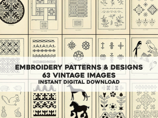 An Embroidery Pattern Book [63 Images]