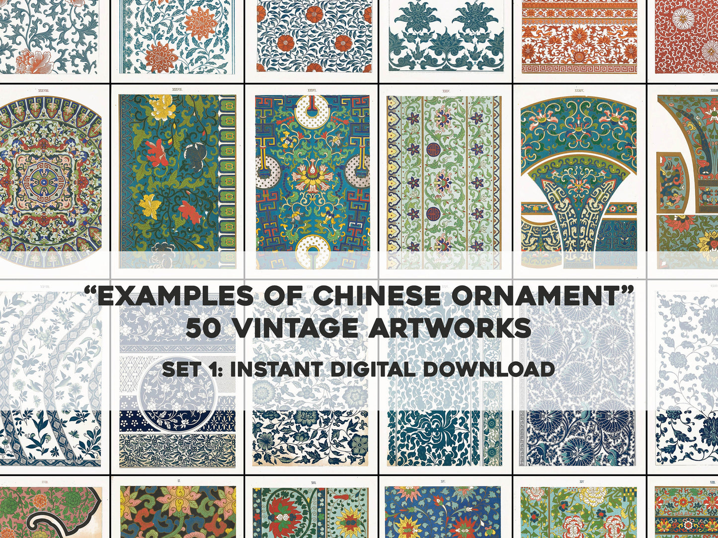 Examples of Chinese Ornament Set 1 [50 Images]