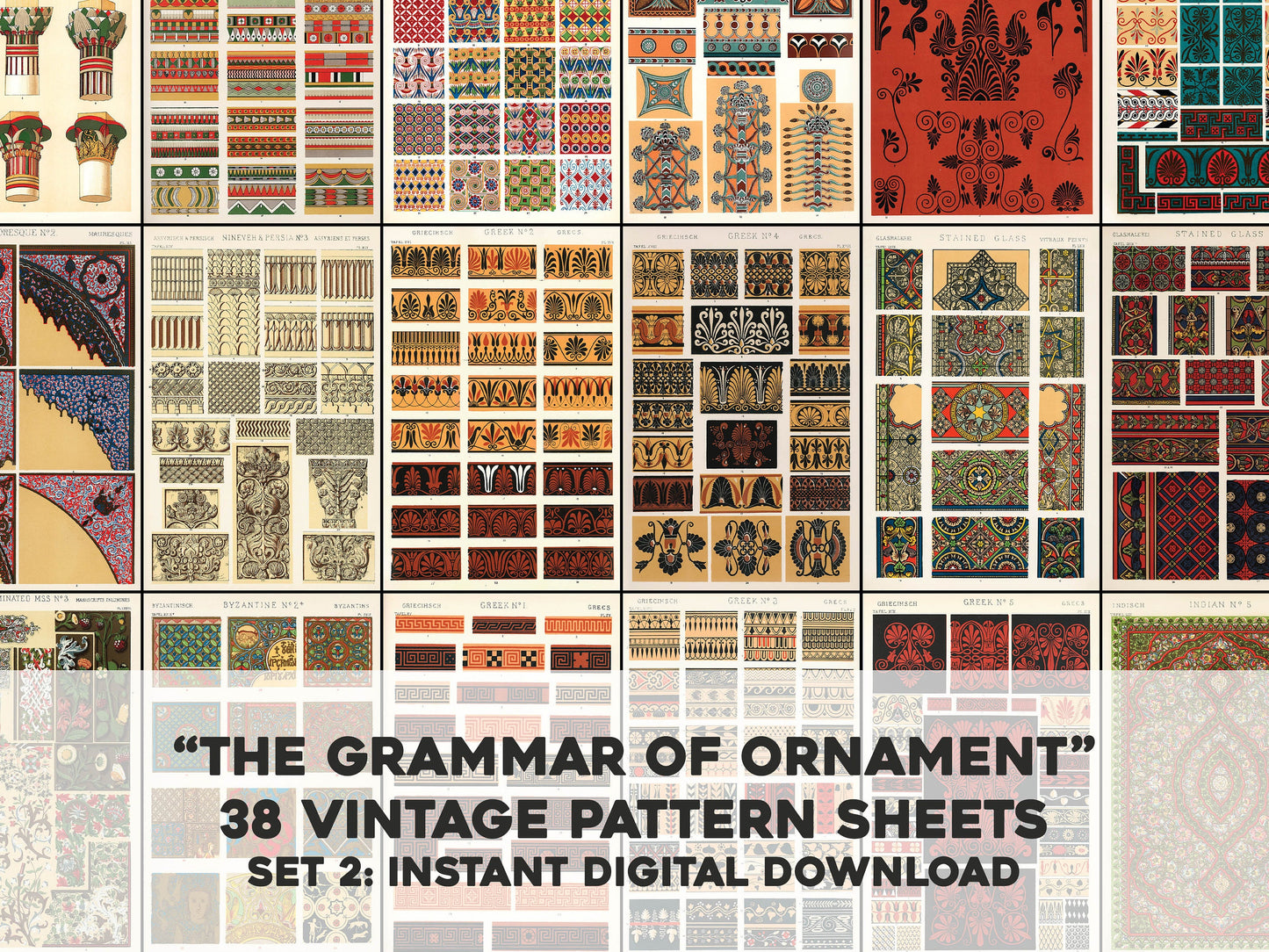 The Grammar of Ornament Set 2 [38 Images]