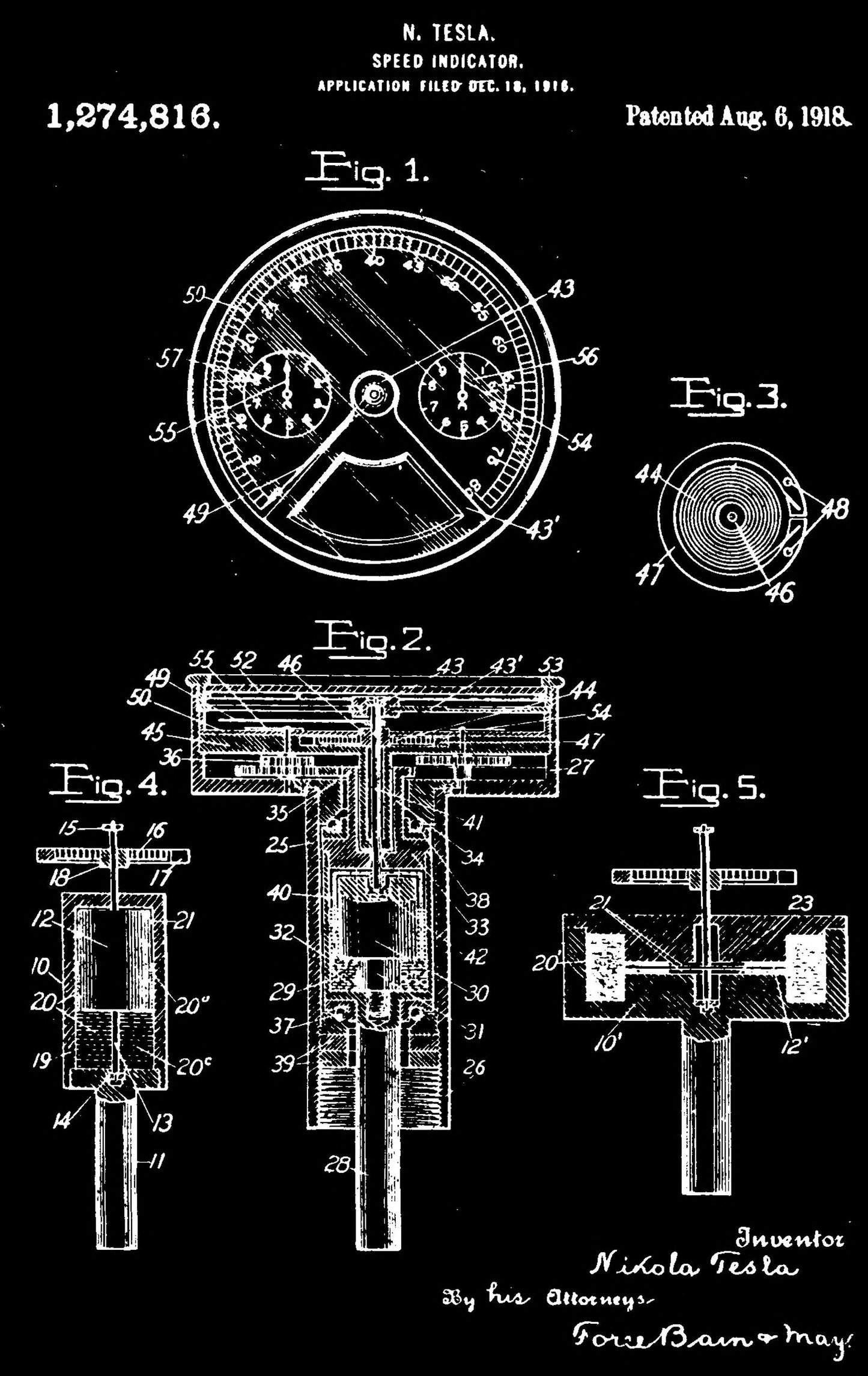 Nikola Tesla Engineering Patents & Inventions Black 126 [Images]