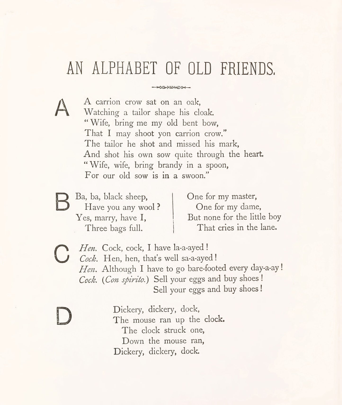 The Alphabet of Old Friends [7 Images]