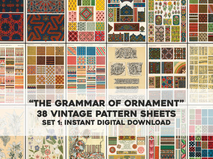 The Grammar of Ornament Set 1 [38 Images]
