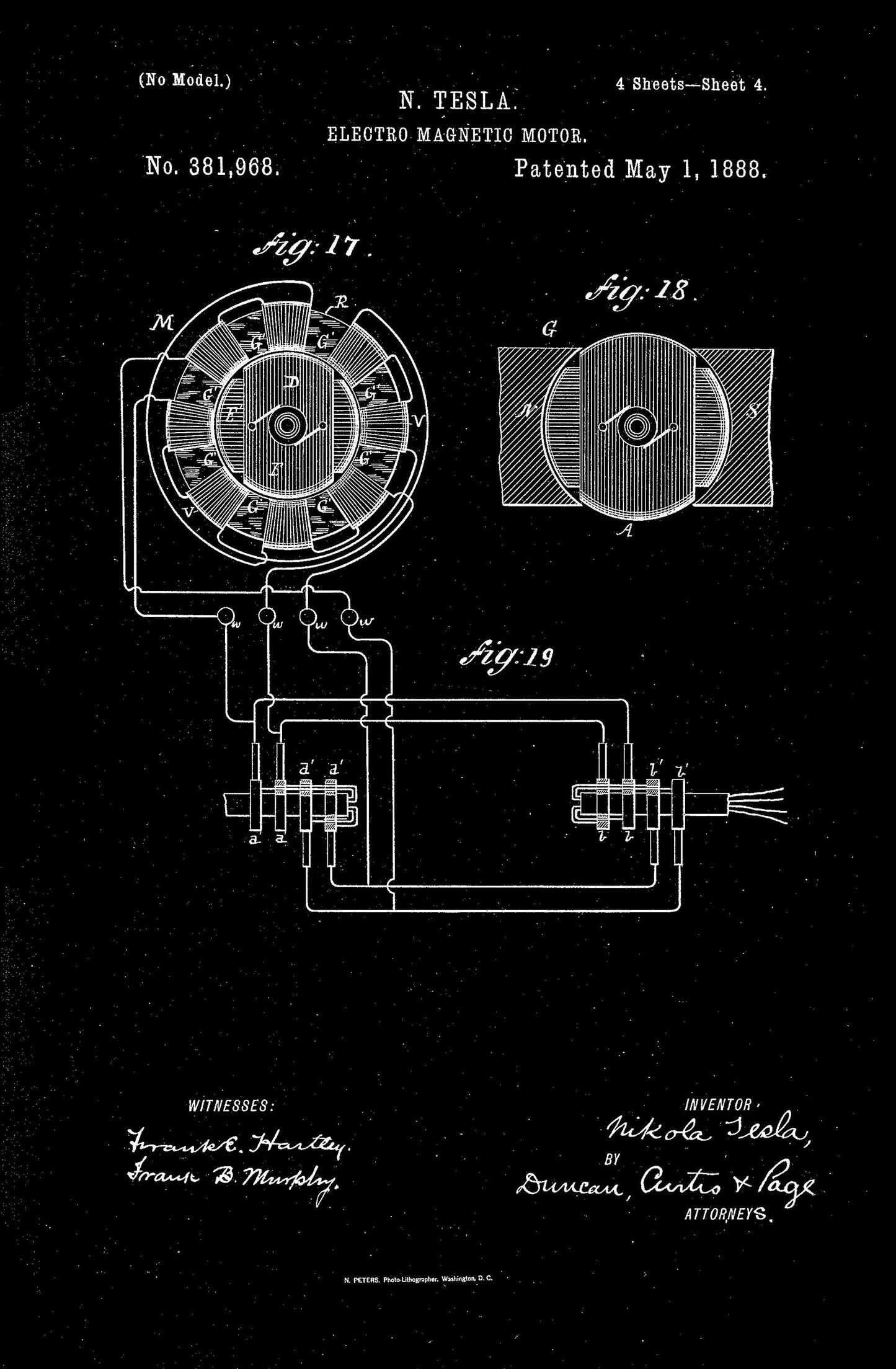 Nikola Tesla Engineering Patents & Inventions Black 126 [Images]