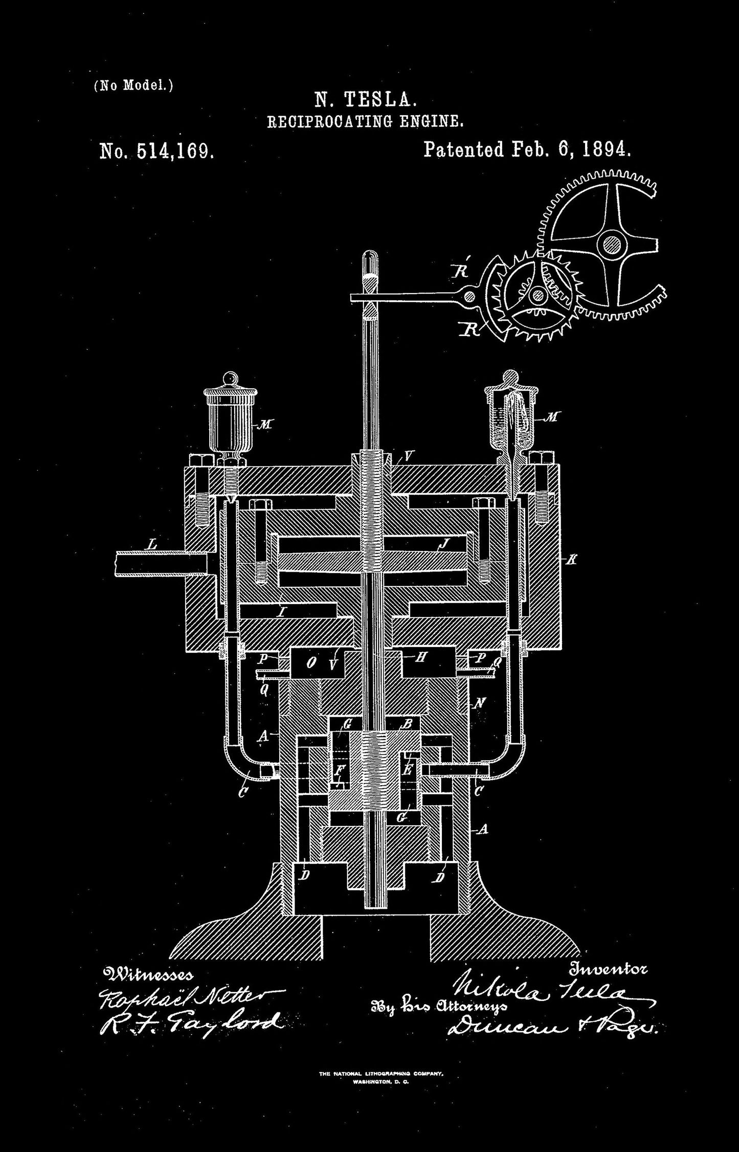 Nikola Tesla Engineering Patents & Inventions Black 126 [Images]