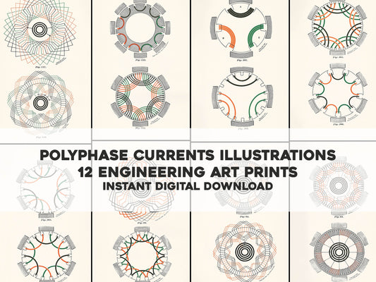 Polyphase Currents Colored Illustrations [12 Images]
