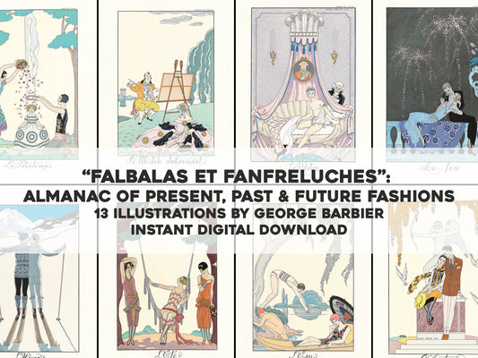 George Barbier Almanac of Present Past Future Fashions [13 Images]