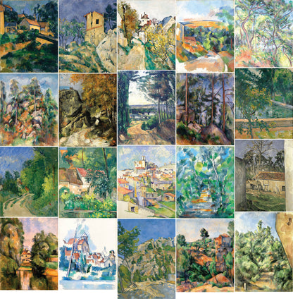 Paul Cezanne Post Impressionist Landscape & Scenery Paintings Set 1 [20 Images]