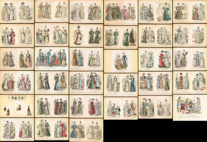 18th & 19th Century Fashion Plates Set 2 [33 Images]