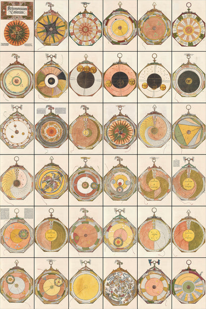 Astronomicum Caesareum Planetary Maps [36 Images]