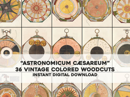 Astronomicum Caesareum Planetary Maps [36 Images]