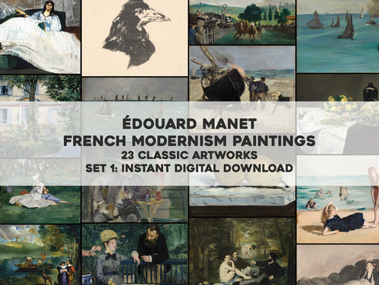 Edouard Manet Impressionist Paintings Set 1 [23 Images]