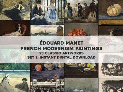 Edouard Manet Impressionist Paintings Set 2 [23 Images]
