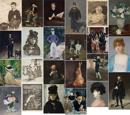 Edouard Manet Impressionist Paintings Set 5 [23 Images]