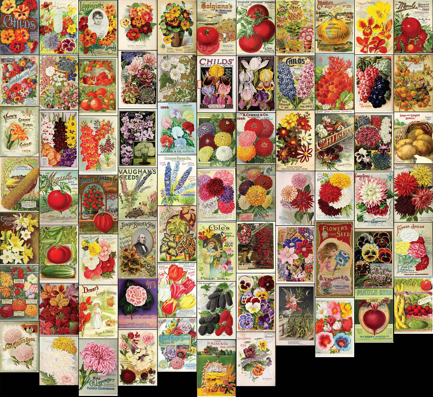 Vintage Seed Catalogue Covers Set 1 [73 Images]