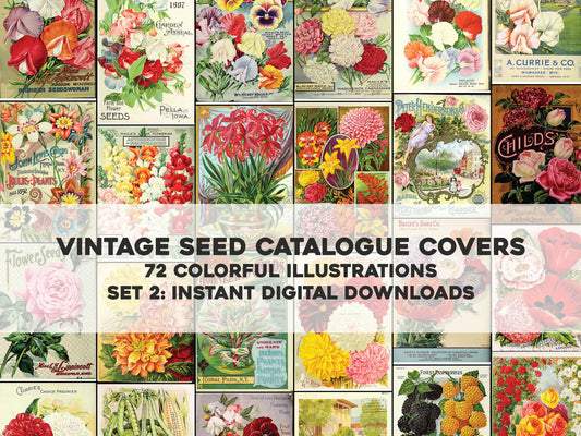 Vintage Seed Catalogue Covers Set 2 [72 Images]