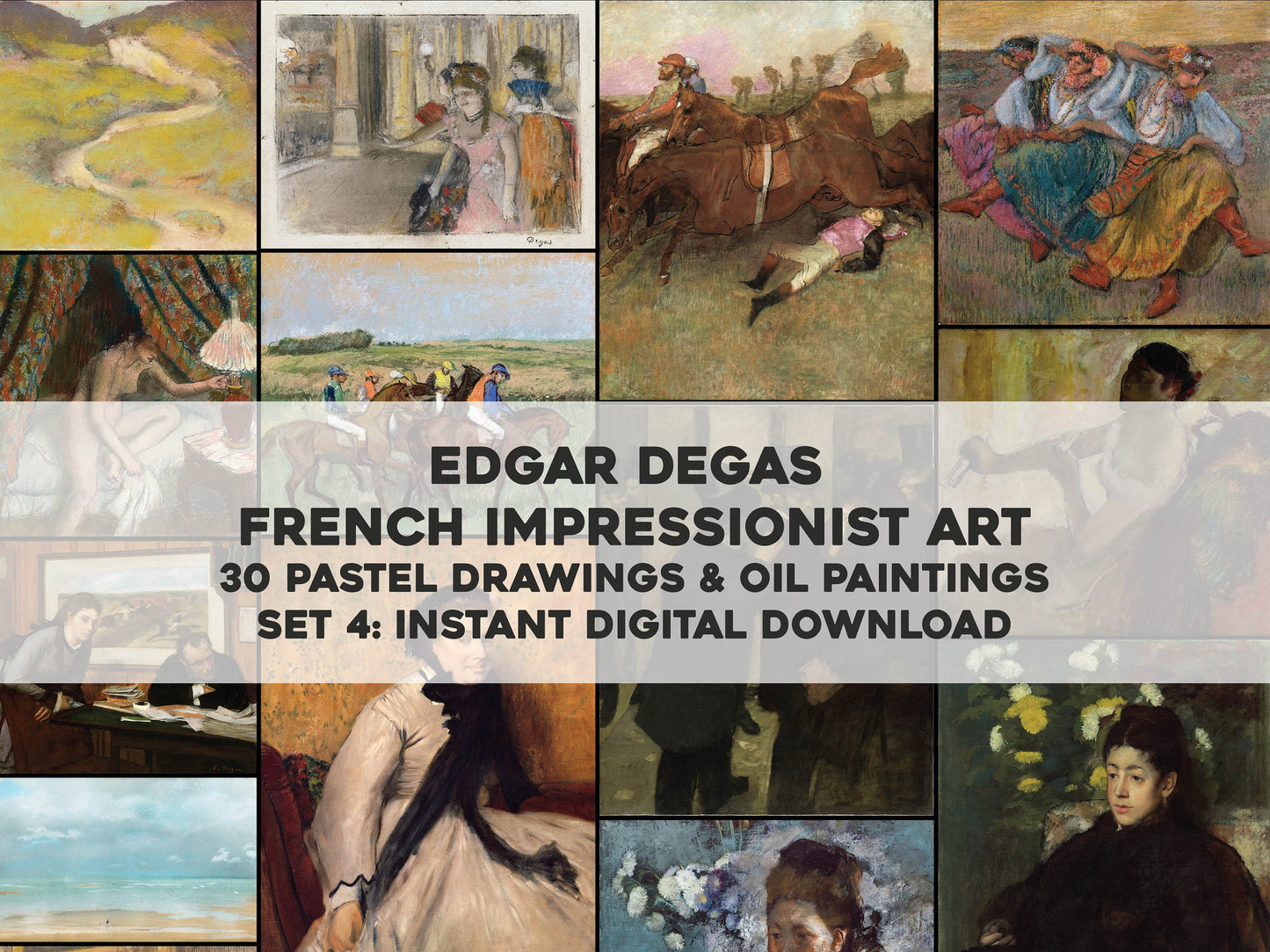 Edgar Degas Impressionist Paintings Set 4 [30 Images]