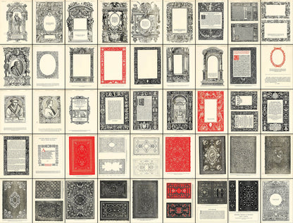 Historic Design in Book Printing Set 1 [45 Images]