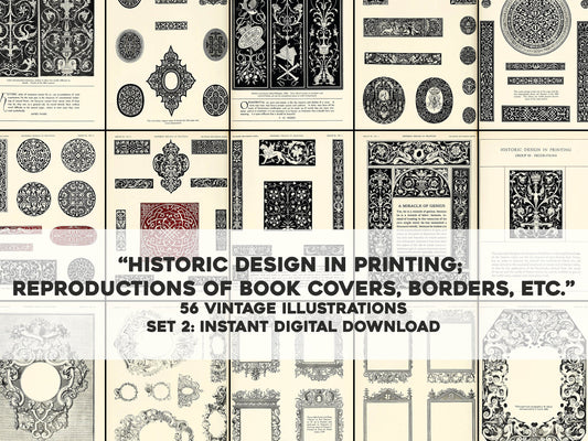 Historic Design in Book Printing Set 2 [56 Images]