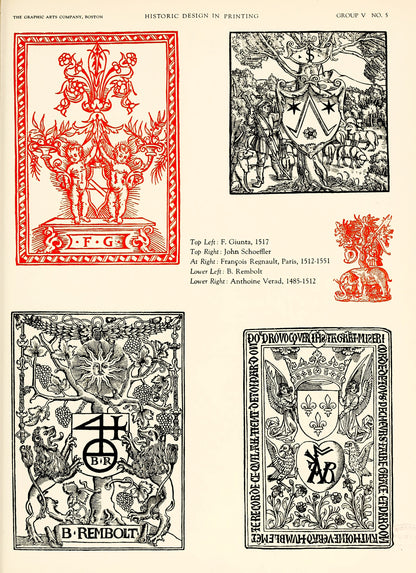 Historic Design in Book Printing Set 3 [60 Images]