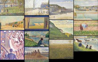 Georges Seurat Neo Impressionist Paintings Set 2 [13 Images]