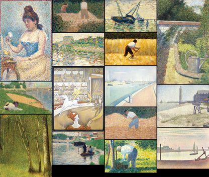 Georges Seurat Neo Impressionist Paintings Set 3 [15 Images]