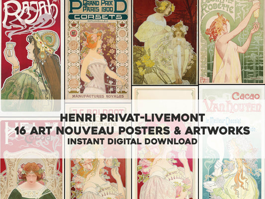 Henri Privat-Livemont Art Nouveau Artworks [16 Images]