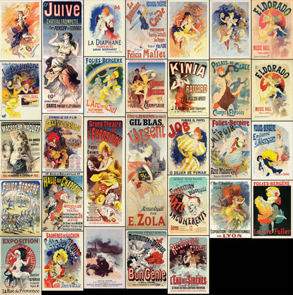 Jules Cheret Poster Advertisements Set 2 [30 Images]