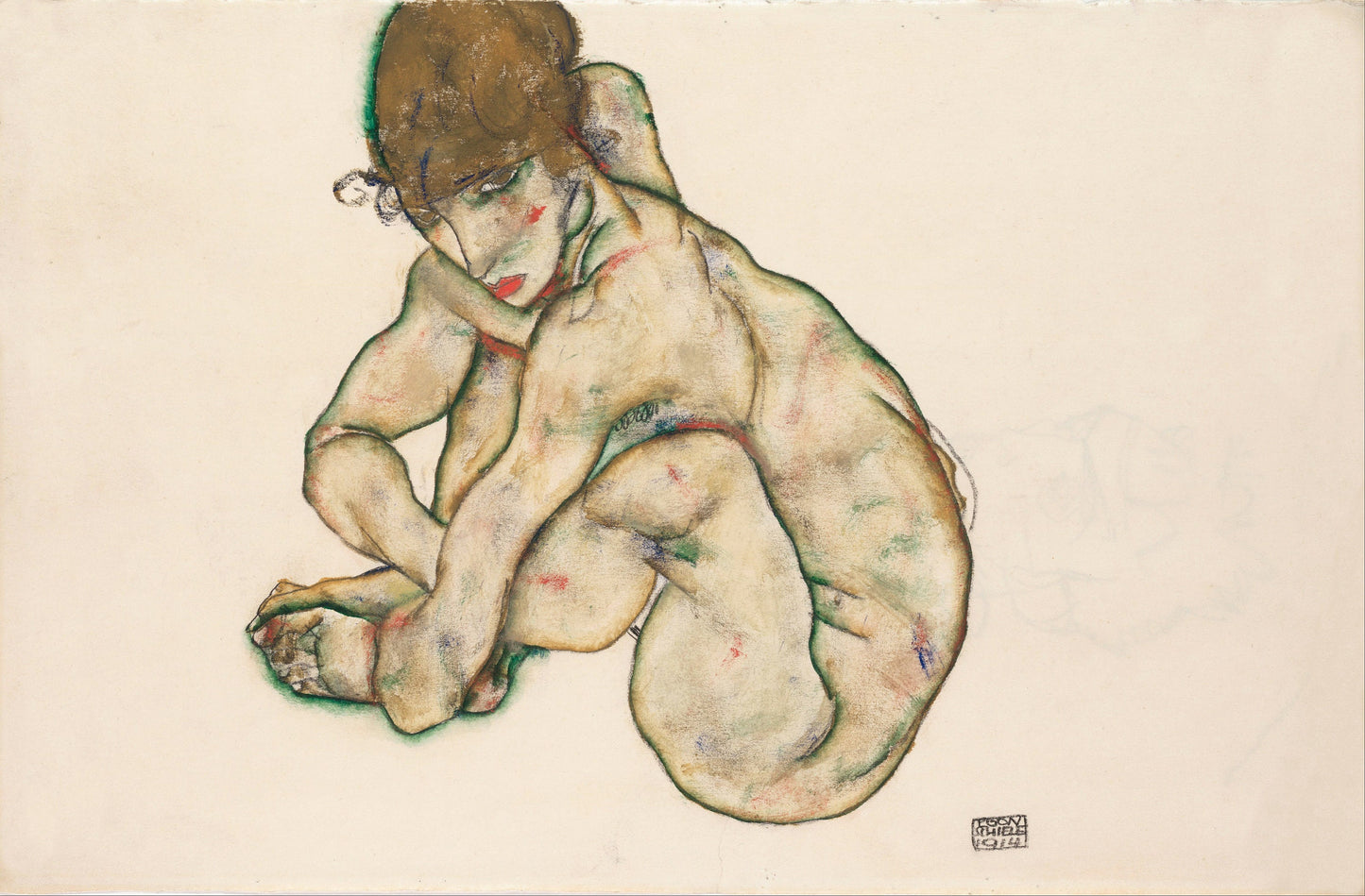 Egon Schiele Expressionist Artworks Set 1 [39 Images]
