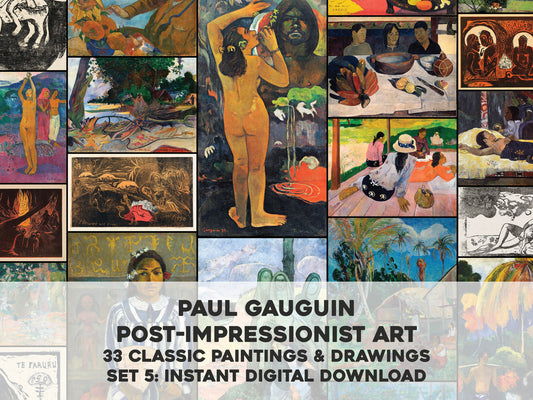 Paul Gauguin Post Impressionist Paintings Set 5 [33 Images]