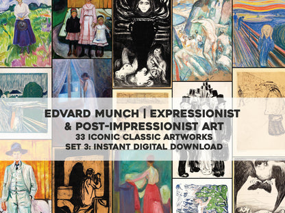 Edvard Munch Symbolist Artworks Set 3 [33 Images]