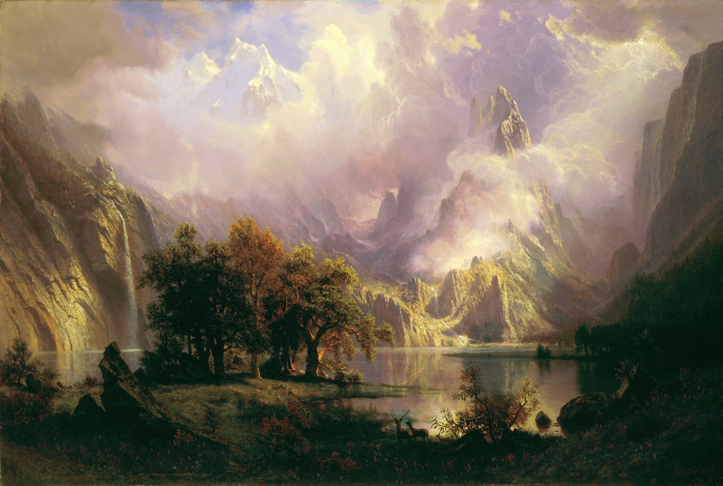 Albert Bierstadt Western Landscape Paintings Set 3 [43 Images]