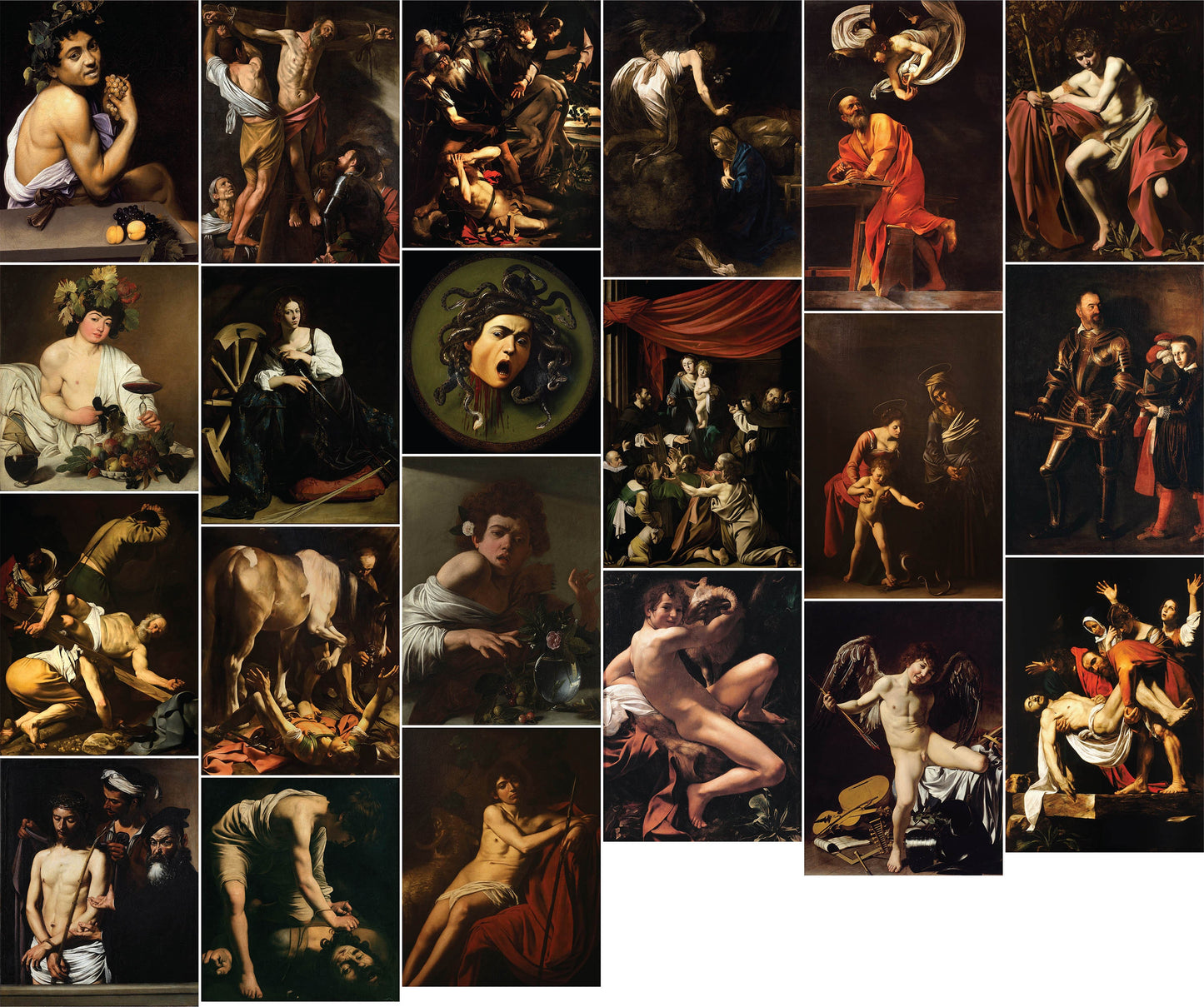 Caravaggio Baroque Paintings Set 1 [21 Images]