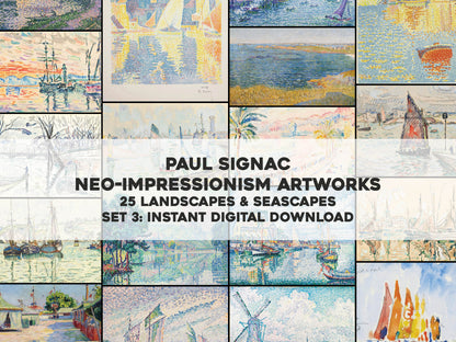 Paul Signac Neo Impressionist Paintings Set 3 [25 Images]