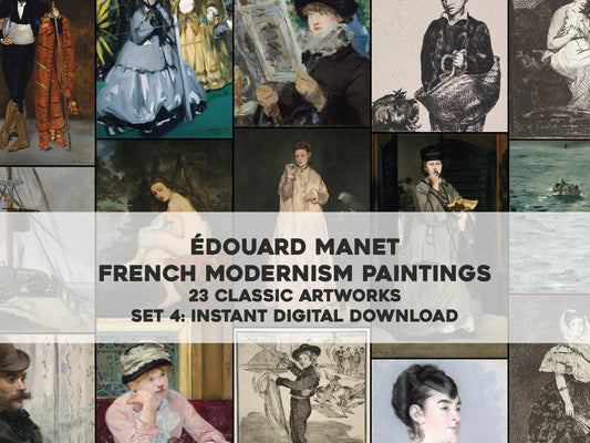 Edouard Manet Impressionist Paintings Set 4 [23 Images]