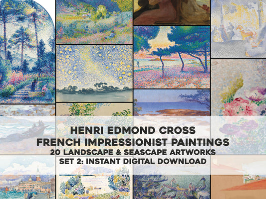 Henri Edmond Cross Neo Impressionist Paintings Set 2 [20 Images]