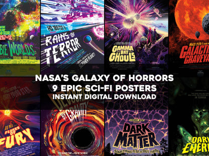 NASA's Galaxy of Horrors Sci-Fi Space Posters [9 Images]
