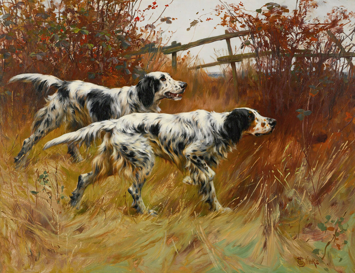 Thomas Blinks Hunting Pointer Dog Paintings [14 Images]