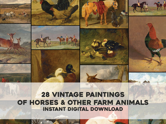 John Frederick Herring Horses, Farm Animals & Landscapes [28 Images]