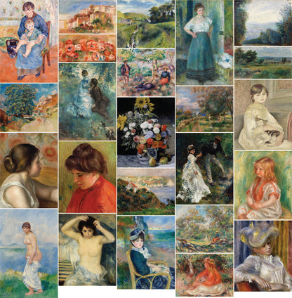 Pierre Renoir Impressionist Paintings Set 7 [24 Images]