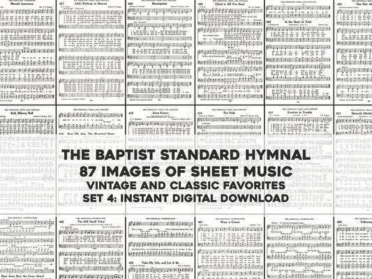 The Baptist Standard Hymnal Set 4 [87 Images]