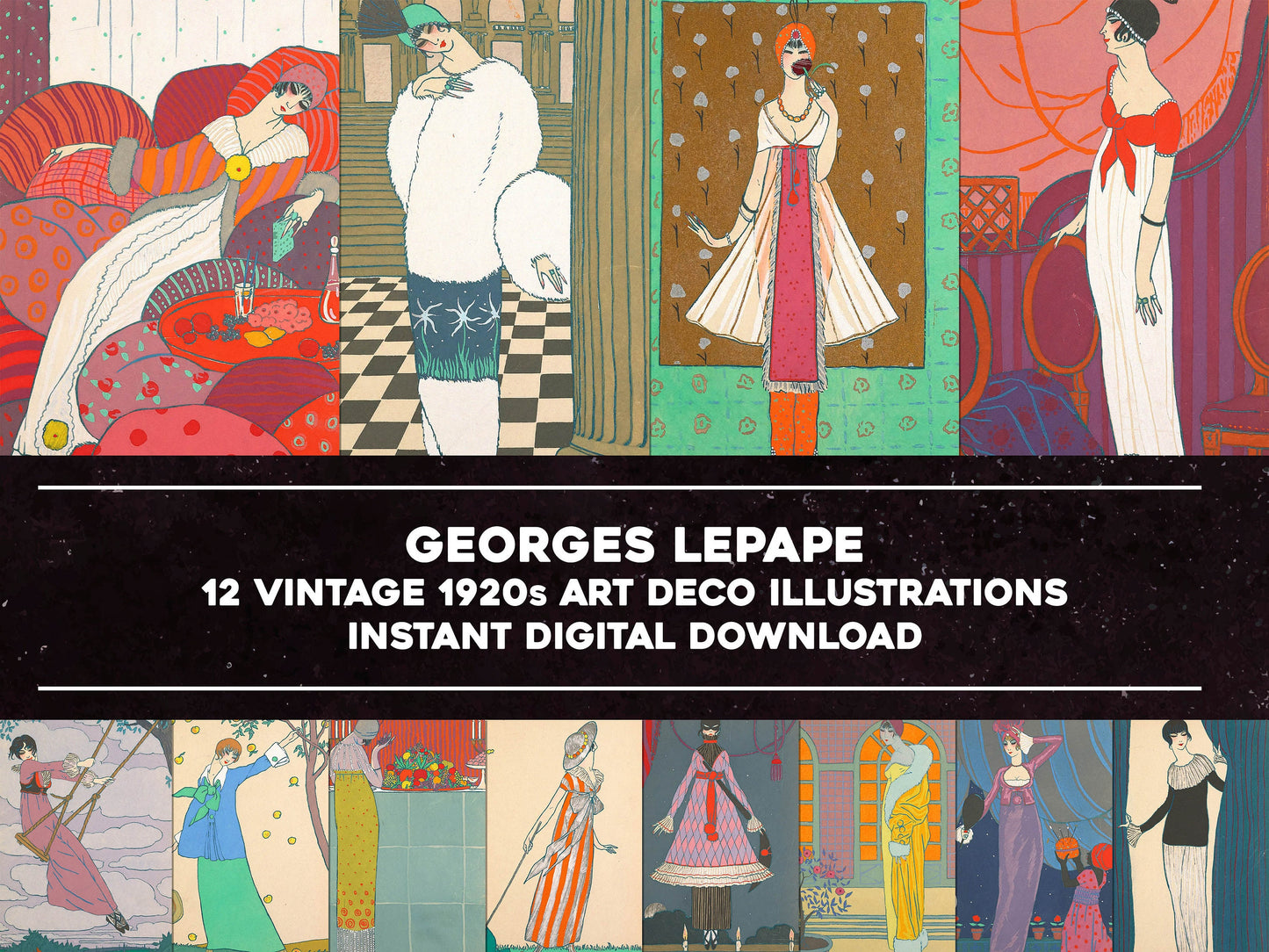 Georges Lepape Flapper Girl Artworks [12 Images]