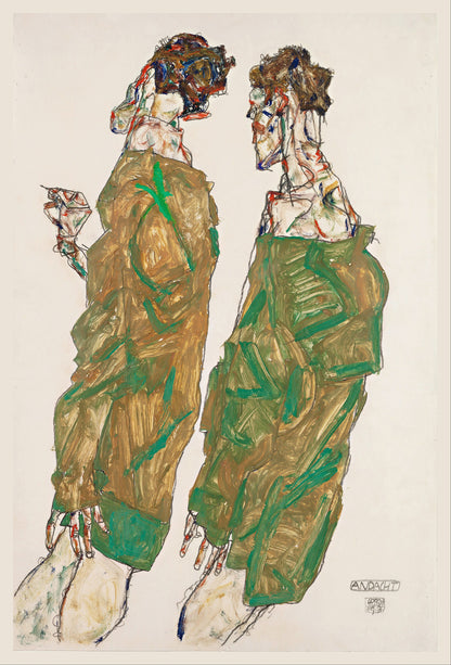 Egon Schiele Expressionist Artworks Set 1 [39 Images]
