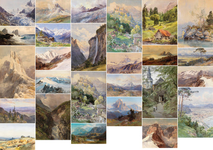 Edward Compton Mountain Landscape Paintings Set 1 [26 Images]