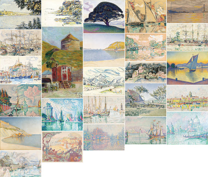 Paul Signac Neo Impressionist Paintings Set 1 [25 Images]