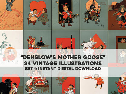 Denslow's Mother Goose Set 1 [24 Images]