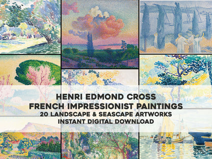 Henri Edmond Cross Neo Impressionist Paintings Set 1 [20 Images]